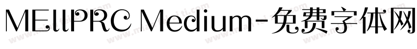 MEllPRC Medium字体转换